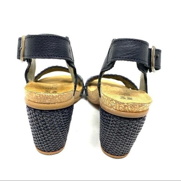 El Naturalista 5033T Mola Rafia heel sandal black - Picture 7 of 9
